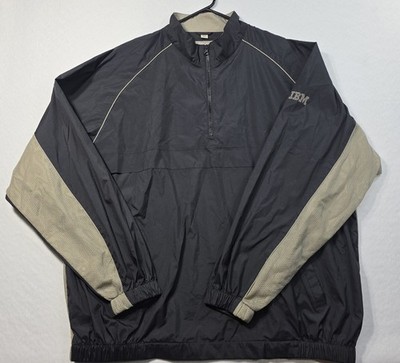 Vintage IBM Computer Company Pullover Windbreaker Jacket Mens Size XXL