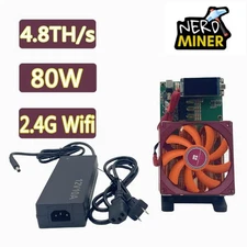 New Bitaxe NerdQaxe++ 4.8TH/s BM1370 Asic Chip 80W 2.4G WiFi Bitcoins Miner