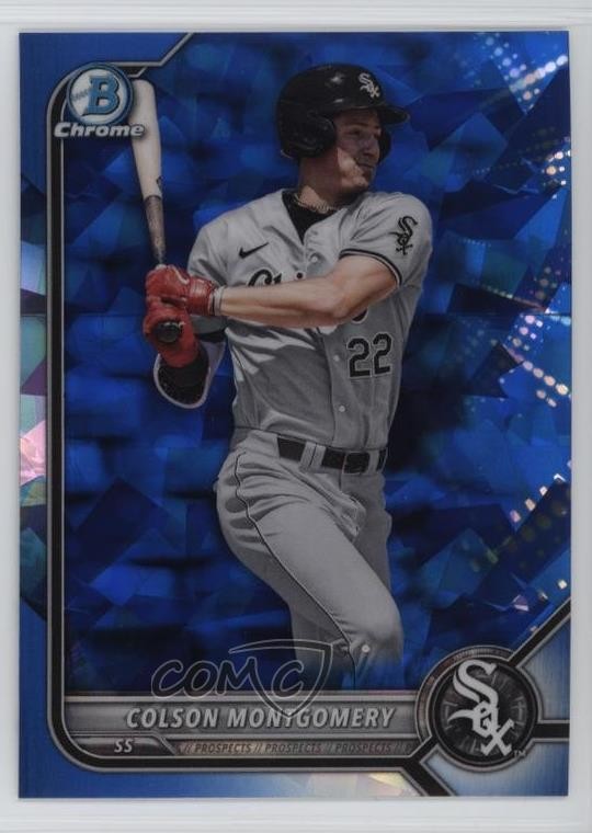 2022 Bowman Chrome Sapphire Prospects Colson Montgomery #BCP-212 1ol1