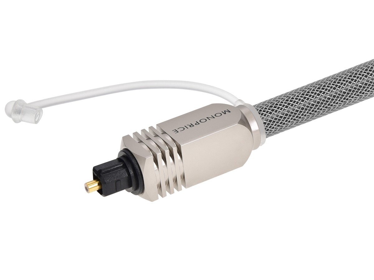 Monoprice Premium S/PDIF (Toslink) Digital Optical Audio Cable - 3ft, Heavy Duty