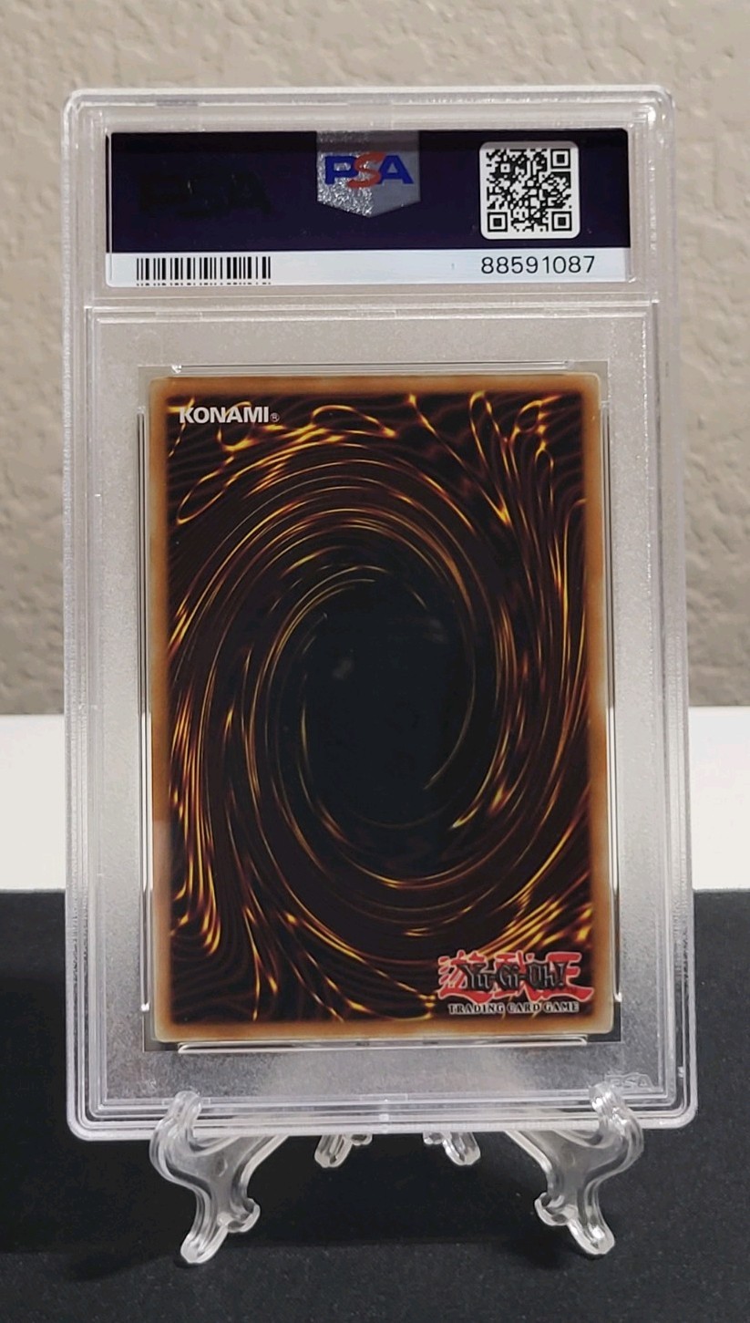 Yugioh 2007 Rainbow Dragon TAEV-EN006 1st Edition Ghost Rare PSA 8 (Clean Foil) view 16
