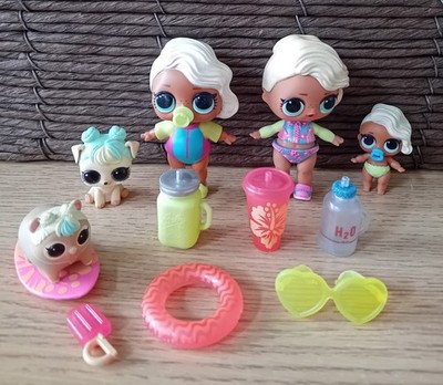 L.O.L. Surprise Puppe Spielset ALL STARS B.Bs Surfer mit zusätzlichen Extras - Haustiere & Baby