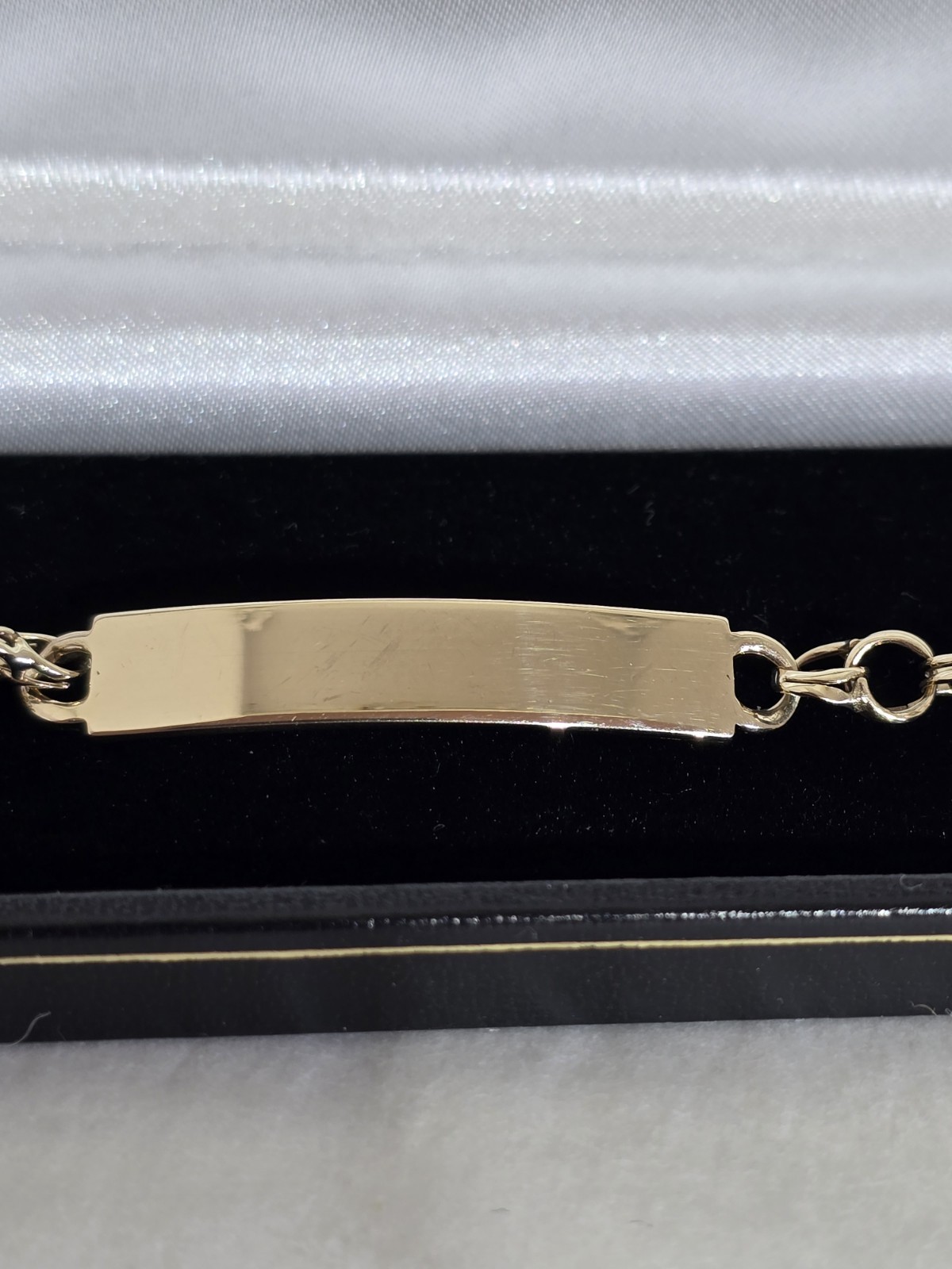9ct Solid Yellow Gold ID ( Identification ) Brace… - image 22