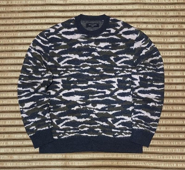 Men AllSaints Sweater Khaki Alpaca 36 / S / 44