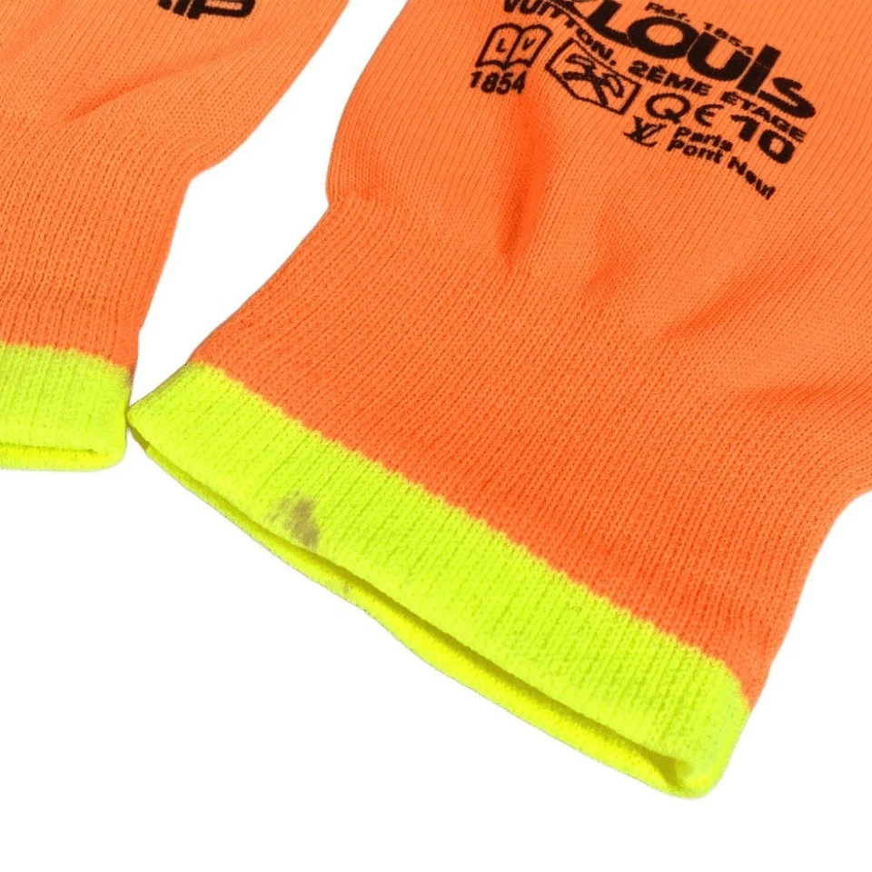 LOUIS VUITTON MP2371 Gon RGB Guante Logo Accesorios Guantes Naranja/Amarillo Foto 3 de 4