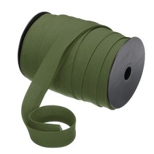 1 Inch Double Fold Bias Tape Continuous Bulk Bias Tape Dark Green 55 Yards
