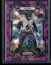 2023 Panini Prizm Patrick Queen Purple Ice Prizm /225 #24 Baltimore Ravens