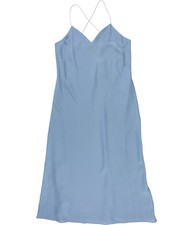 Ralph Lauren Womens Satin Midi Dress, navy, 10