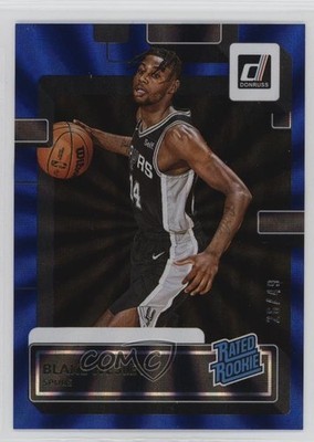 2022 Panini Donruss Rated Holo Blue Laser 26/49 Blake Wesley #225 Rookie RC y0i