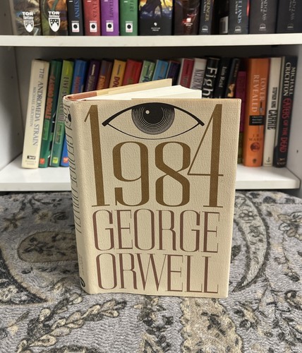 1984 by George Orwell (1977 Hardcover) RARE Harcourt Brace HBJ! VG, HCDJ