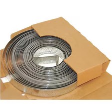 Zoro Select Ds-241 Duct Strapping, Galvanized Steel, 24 Ga, 1 In W X, Ds-241