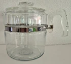 VTG Pyrex 6 Cup Percolator Coffee Pot Stovetop Glass, 7756-B