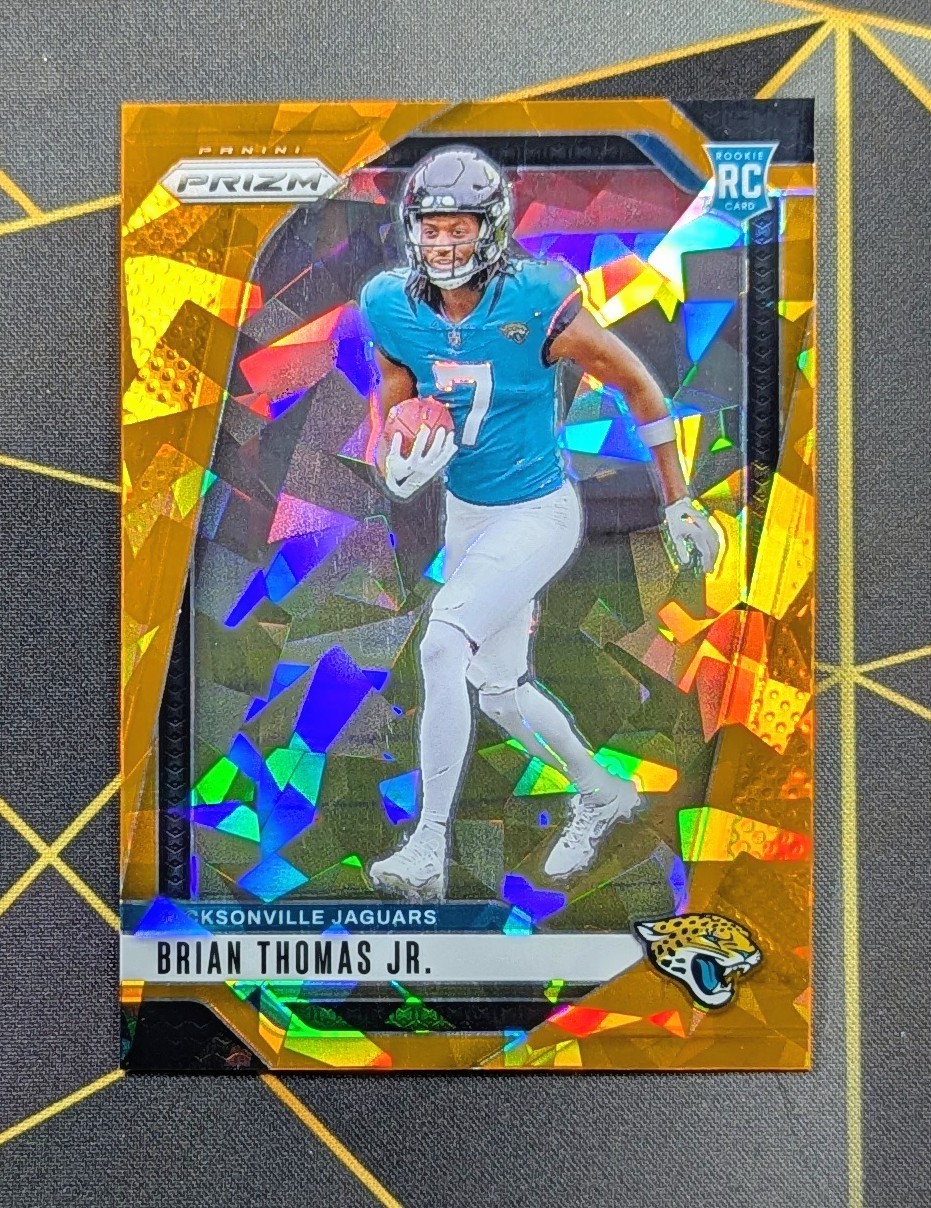 2024 Panini Prizm - Brian Thomas Jr. Orange Cracked Ice #314 Rookie Jaguars