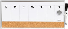 Weekly Calendar Whiteboard for Wall, Magnetic Dry Erase Board