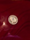 NEW Red and White Fused Glass Art Dish/Bowl ~4.75" square Austin Texas — photo 3