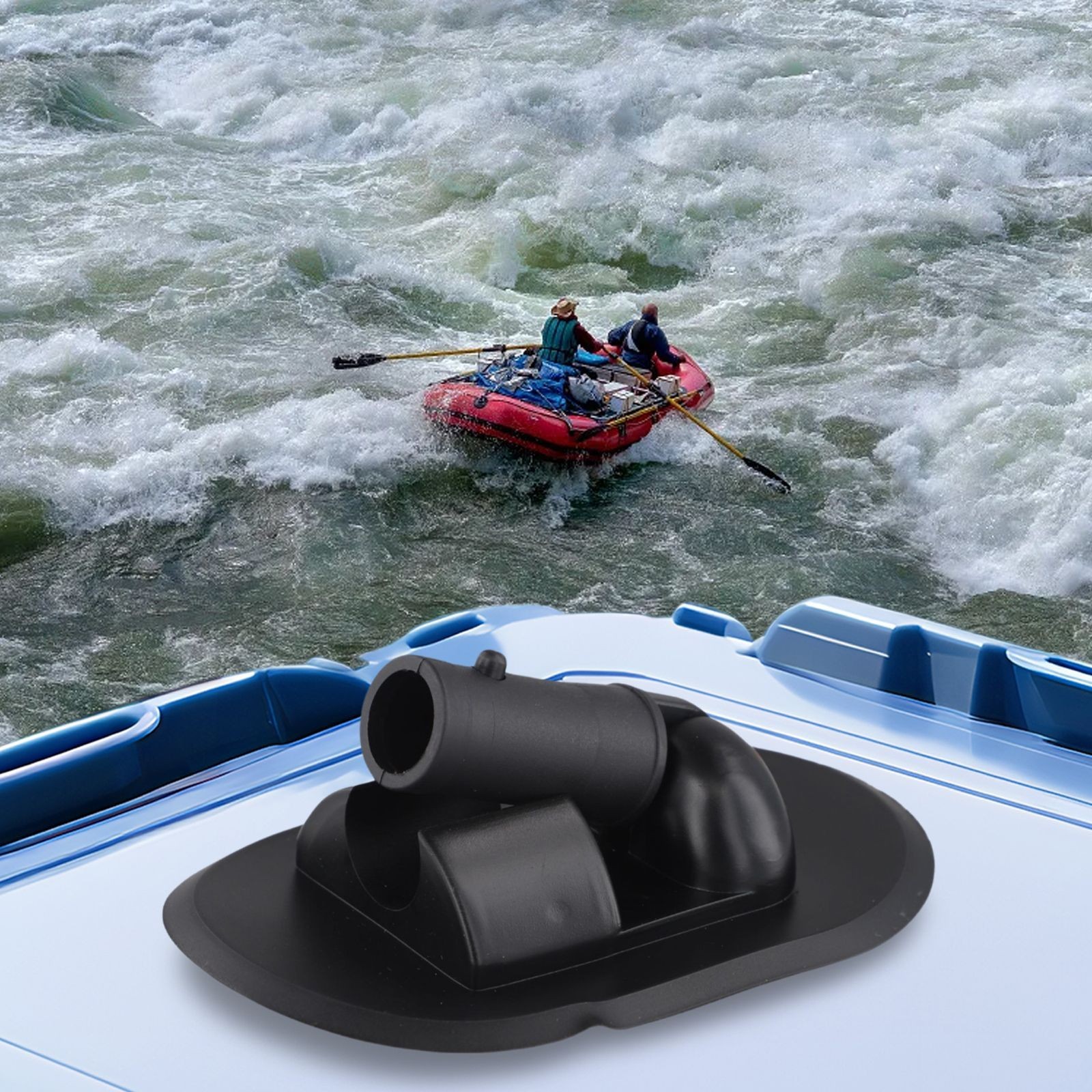 Adjustable Angle PVC Awning Mounting Base for Dinghies and Inflatable Boats