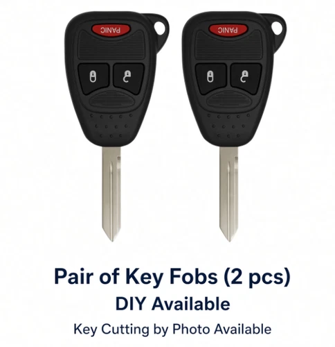 Pair of  Jeep Dodge Chrysler Key Fobs OHT692427AA + OHT692713AA - product listing photo