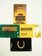 Horseshoe Hotel Casino Las Vegas Room and Players Club Cards 4 Types You Pick