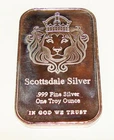 Scottsdale Silver Bar 1 OZ Troy Ounce .999 Bullion