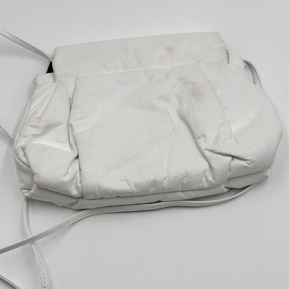 Patricia Smith Moon Bags Vintage Años 80 Blanco Bolso de Mano Intercambiable Acrílico Solapa Foto 2 de 4