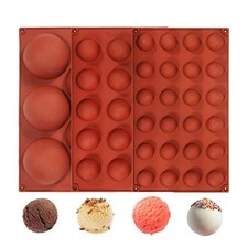 Silicone Half Sphere Baking Mold Round Chocolate Cake Mousse Dome Tray DIY
