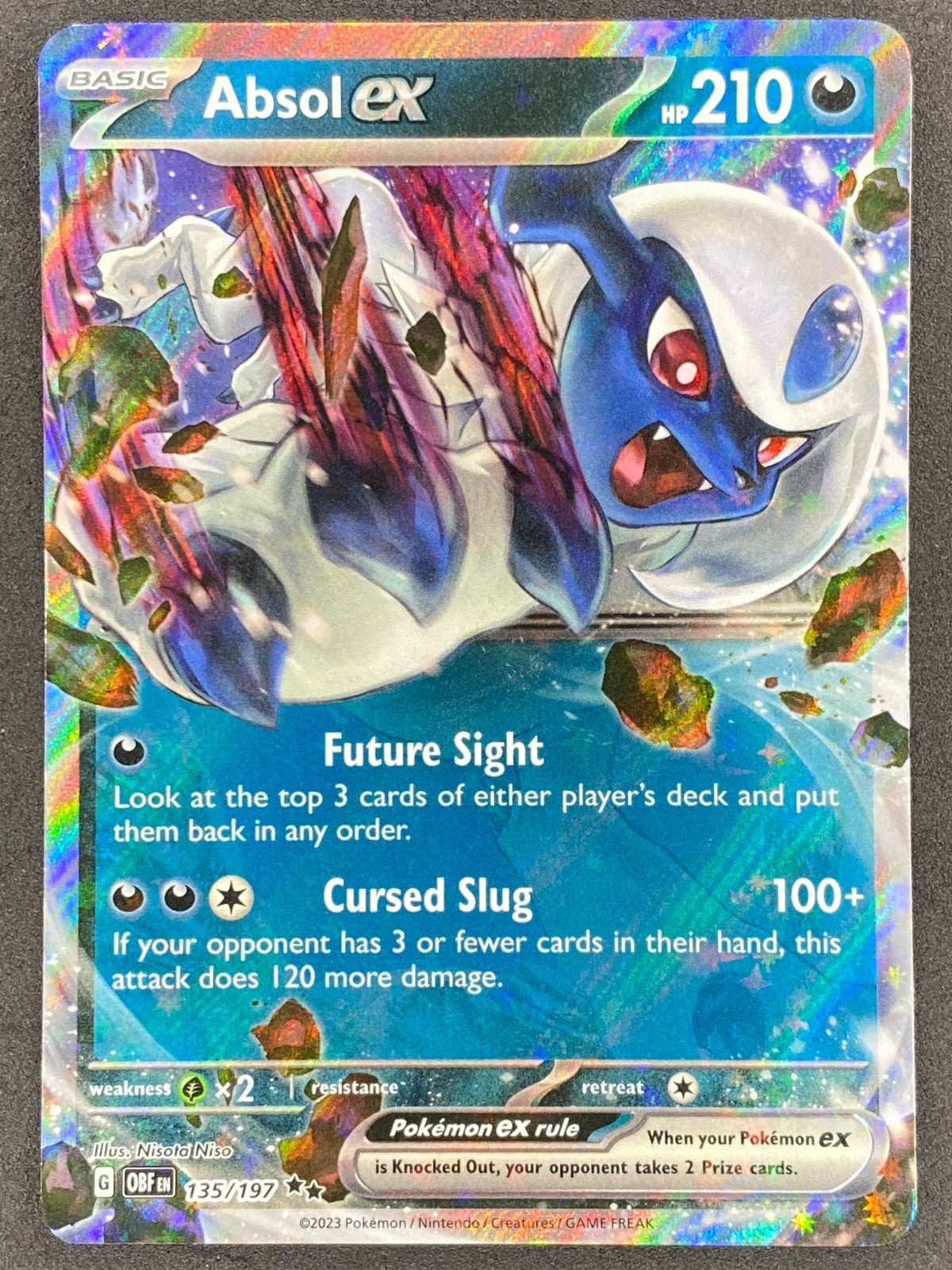 Pokémon Absol ex 135/197 OBF Obsidian Flames NM