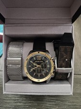 Michael Kors Man's Watch W/2 Extra Bands MK8961