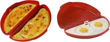Microwave Egg Cooker for Sandwiches & Omelets – BPA-Free Microwave Egg Poacher, 