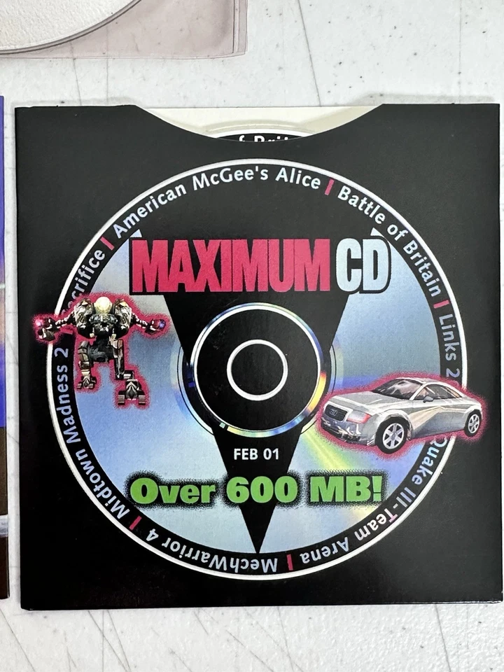 Early 2000s PC Gaming Linux Software Demos Lot Maximum Magazine CD-ROMs Vintage - Image 4 of 4