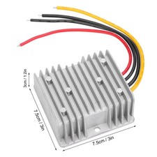 Power Converter 24V To 13.8V 15A DCDC Waterproof Module Aluminum Alloy Silicone✈
