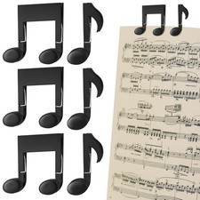 6 Pack Music Sheet Clip Holder Plastic Page Bookmark Folder Desk Stationery