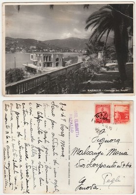 RAPALLO - GENOA - CASTLE OF DREAMS - TRAVEL 1949 -39592-