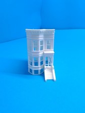 n scale 3D printed 3 story town apartment building
