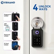 YRHAND Smart Key Lock Box Fingerprint WiFi App Password IP66 Waterproof