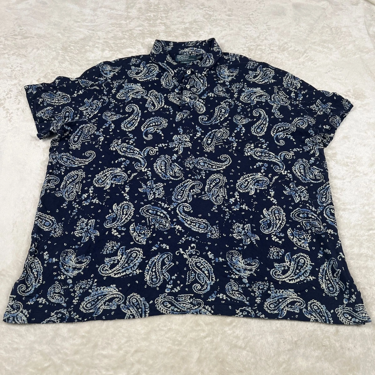 Polo Ralph Lauren Paisley Short Sleeve Casual Button-Down Shirts