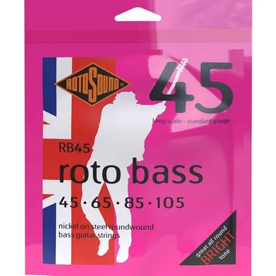 RotoSound Roto Bass RS45 Nickel On Steel Round Wound 45-105