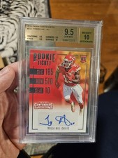 Tyreek Hill 2016 Panini Contenders Auto Rookie Ticket Card #232 BGS 9.5 /10. rookie card picture