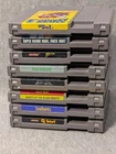 Lot Of 8 NES Games Super MarioBros. 3, Duck Hunt, Rad Racer Vintage Untested