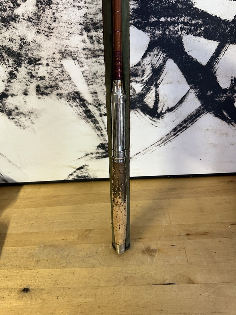 Vintage Fly Fishing Rod Pole Bamboo 3 Piece And Extra Tip | eBay