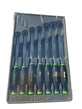 New Snap-on Green 7pc 12pt Metric Flank Soft Grip Box Wrench Set Xdsgm607k1g