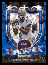 2021 Panini Prizm Draft #180 Terrace Marshall Jr. Blue Ice RC LSU Tigers