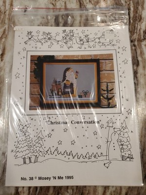 Vintage Mosey 'N Me Cross Stitch Chart - Christmas Conversation