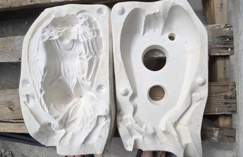 Slipcasting Scioto S-1765 Angel Wall Plaque Plaster Slip Casting Mold