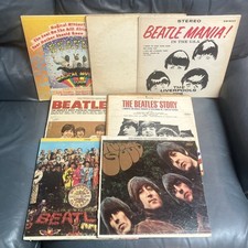 Lot Of 7+ Vintage Beatles LP Vinyl 33 Rpm Records