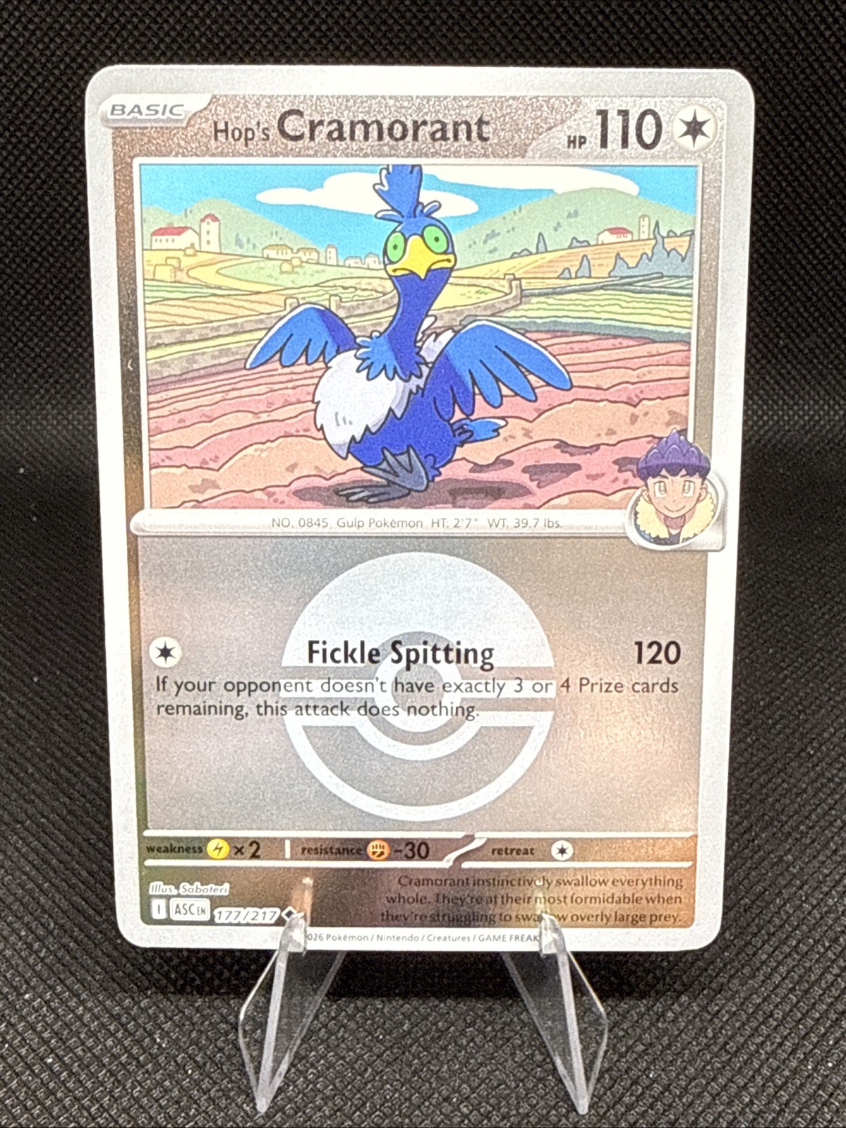 Hop's Cramorant | 177 | Pokemon | Ascended Heroes | Reverse | Pokeball