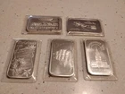 1 oz silver bar Lot Of 5.   Commemorative.  .999 Year 1973  Read.