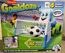 Fisher-Price Goaldozer Soccer Game Lights Sounds Motorized Net Play