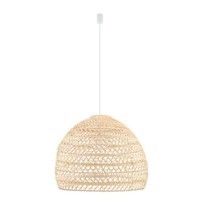 HäNgelampe Esstisch Rattan Natur Modern E27 Groß Ø60 Cm Pendelleuchte Esszimmer