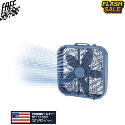 Lasko 20 Inch Classic Box Fan Laguna Blue B20312