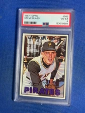 1967 Topps Steve Blass Card High #562 Pittsburgh Pirates PSA 4